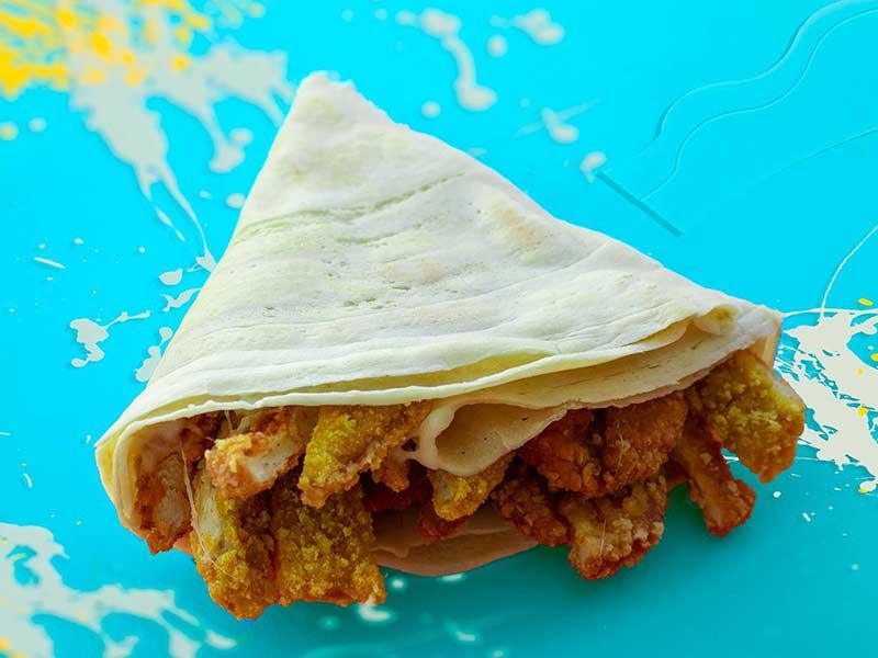 Chicken Pane Breast Crepe