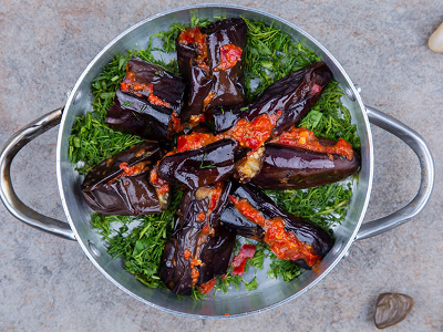 pickled eggplant