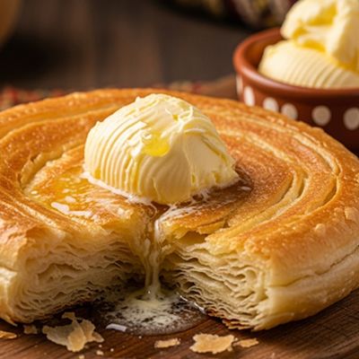 Feteer Meshaltet With Balade Butter
