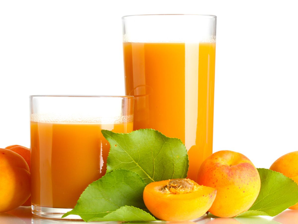 Fresh apricot juice