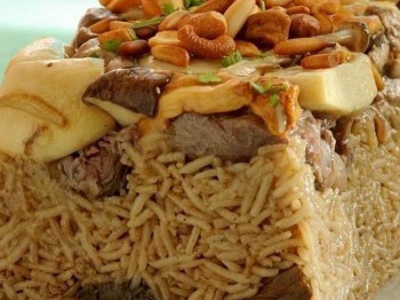 Meat Maqluba Dish