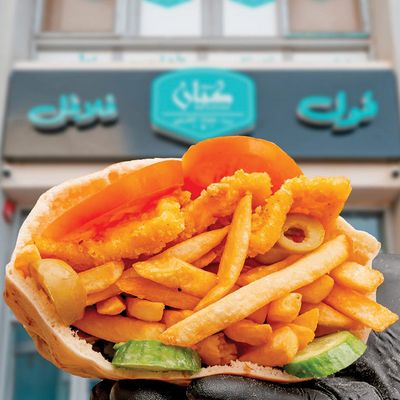 Fried cheese fingers sandwich