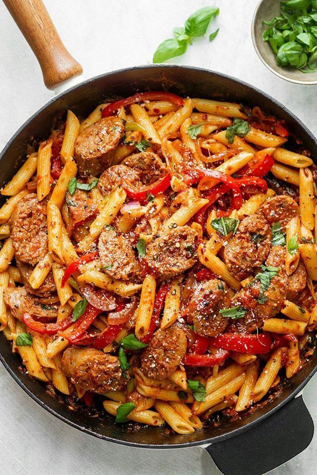 Oriental Sausage Pasta