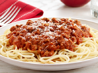 Minced Meat Spaghetti Pasta