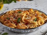 Spaghetti With Chicken Pane