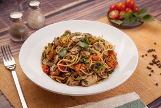 Spaghetti With Mushroom Pasta