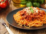 Spaghetti With Minced Meat Pasta Platter