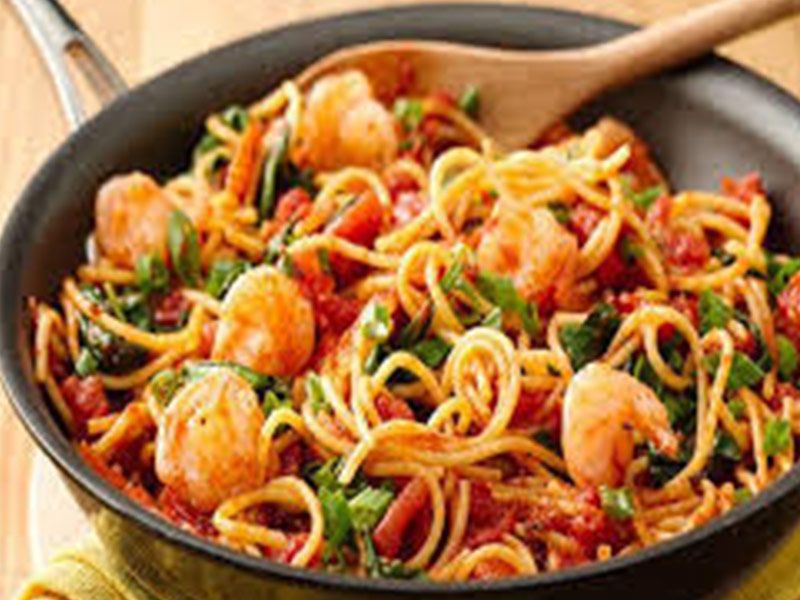Spaghetti With Seafood