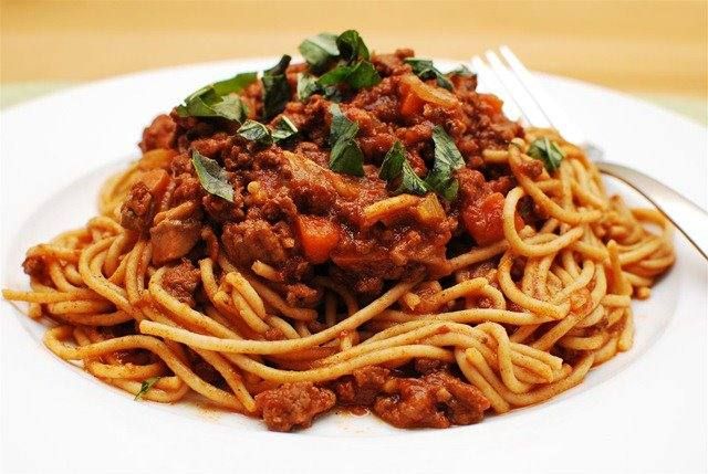 Spaghetti Pasta With Minced Meat