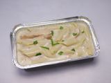 Alfredo pasta meal