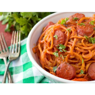 Oriental Sausage Pasta