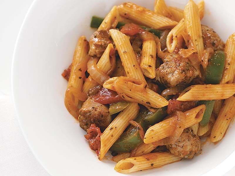 Spaghetti With Oriental Sausage Pasta