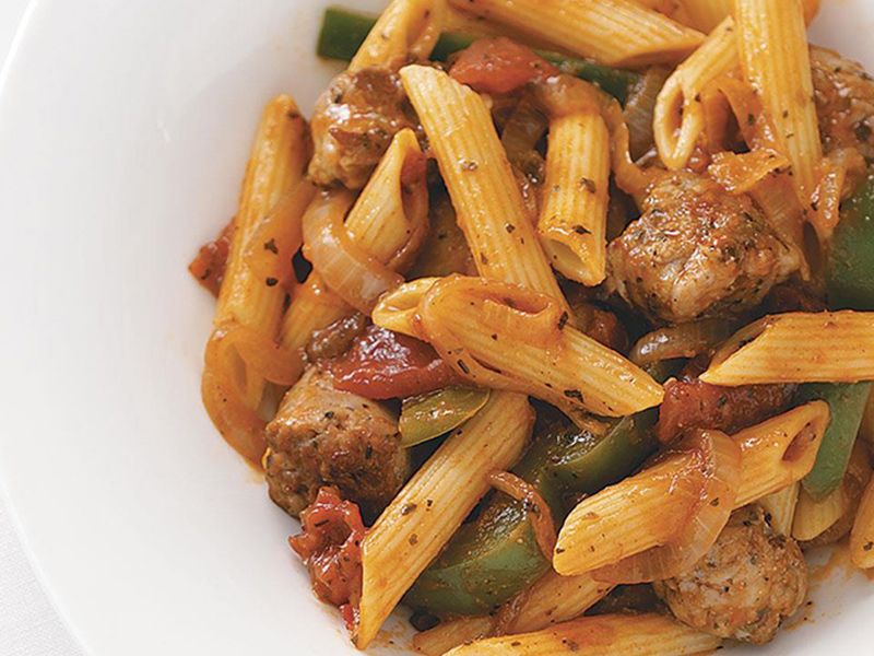 Pasta With Oriental Sausage