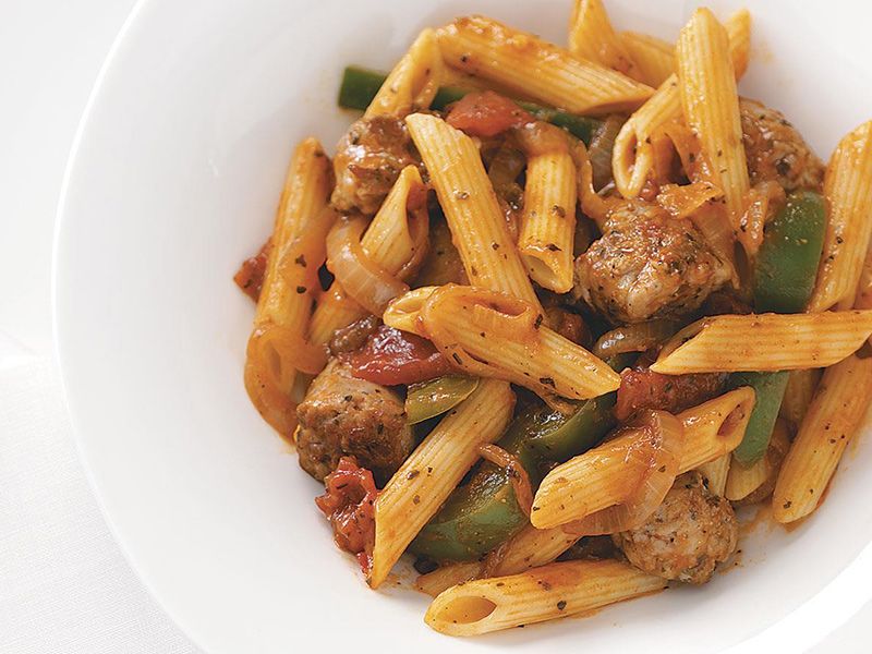 Oriental Sausage Pasta