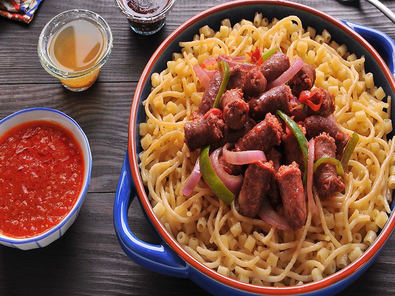 Alexandrian Oriental Sausage Pasta