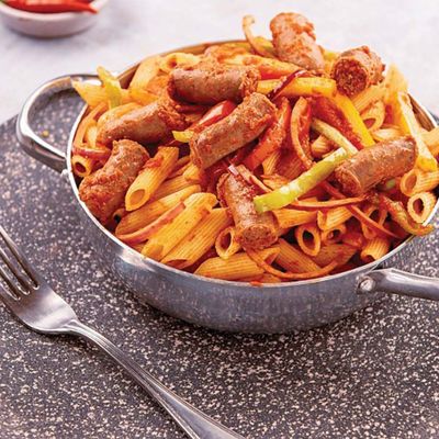 Pasta with baladi sausage