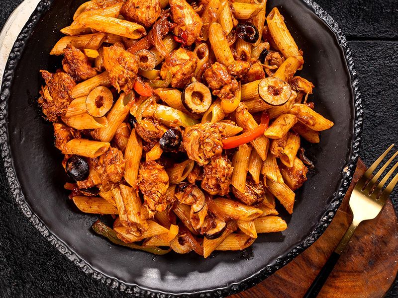 pasta with red sauce