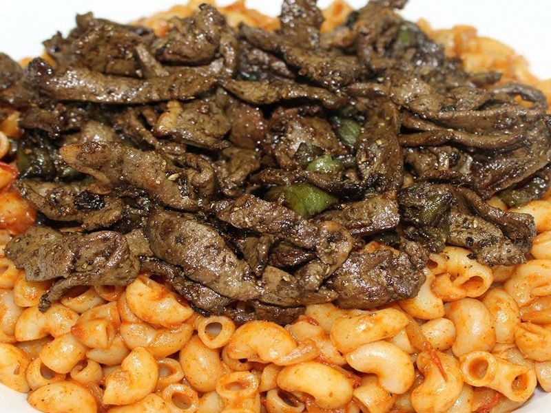 Grill Pasta With Liver