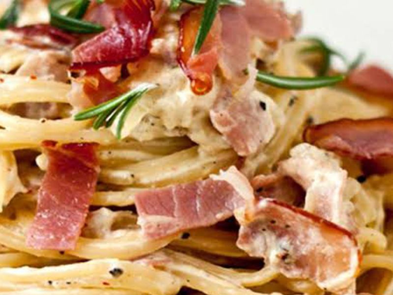 Pastrami With Cheese Pasta