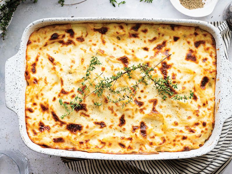 Pasta with bechamel