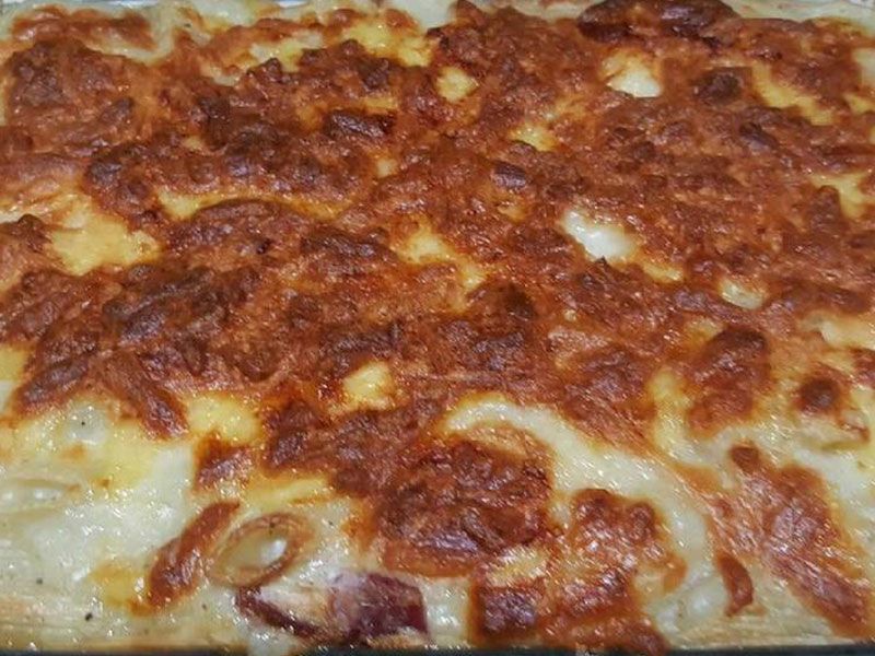 Bechamel Pasta With Pastrami