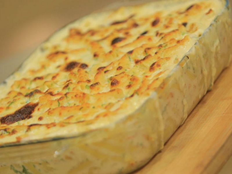 Bechamel With Shrimp Pasta