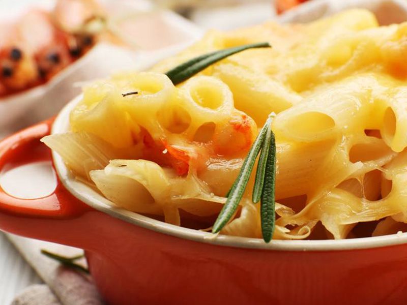 Shrimp Bechamel Pasta