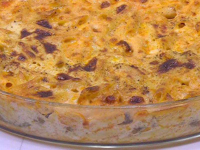 Bechamel Pasta With Oriental Sausage