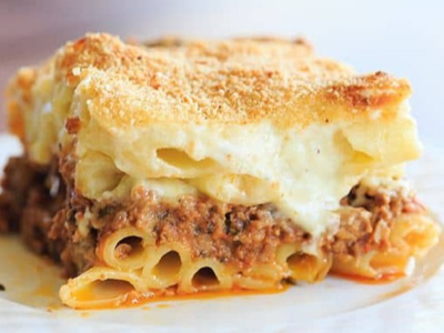 Minced Meat Bechamel Pasta