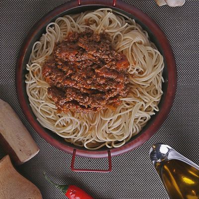Pasta with mushroom and vegetables