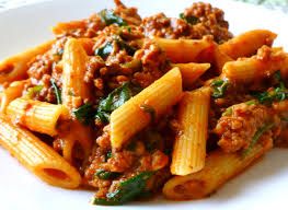 Minced Meat Penne Pasta