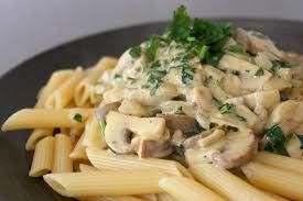 Mushroom Penne Pasta