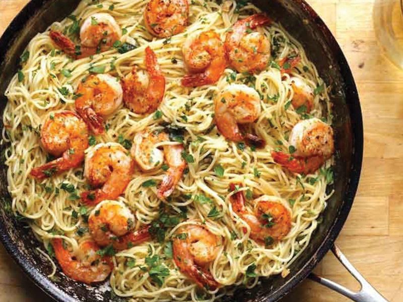 Shrimp And Chicken Pasta