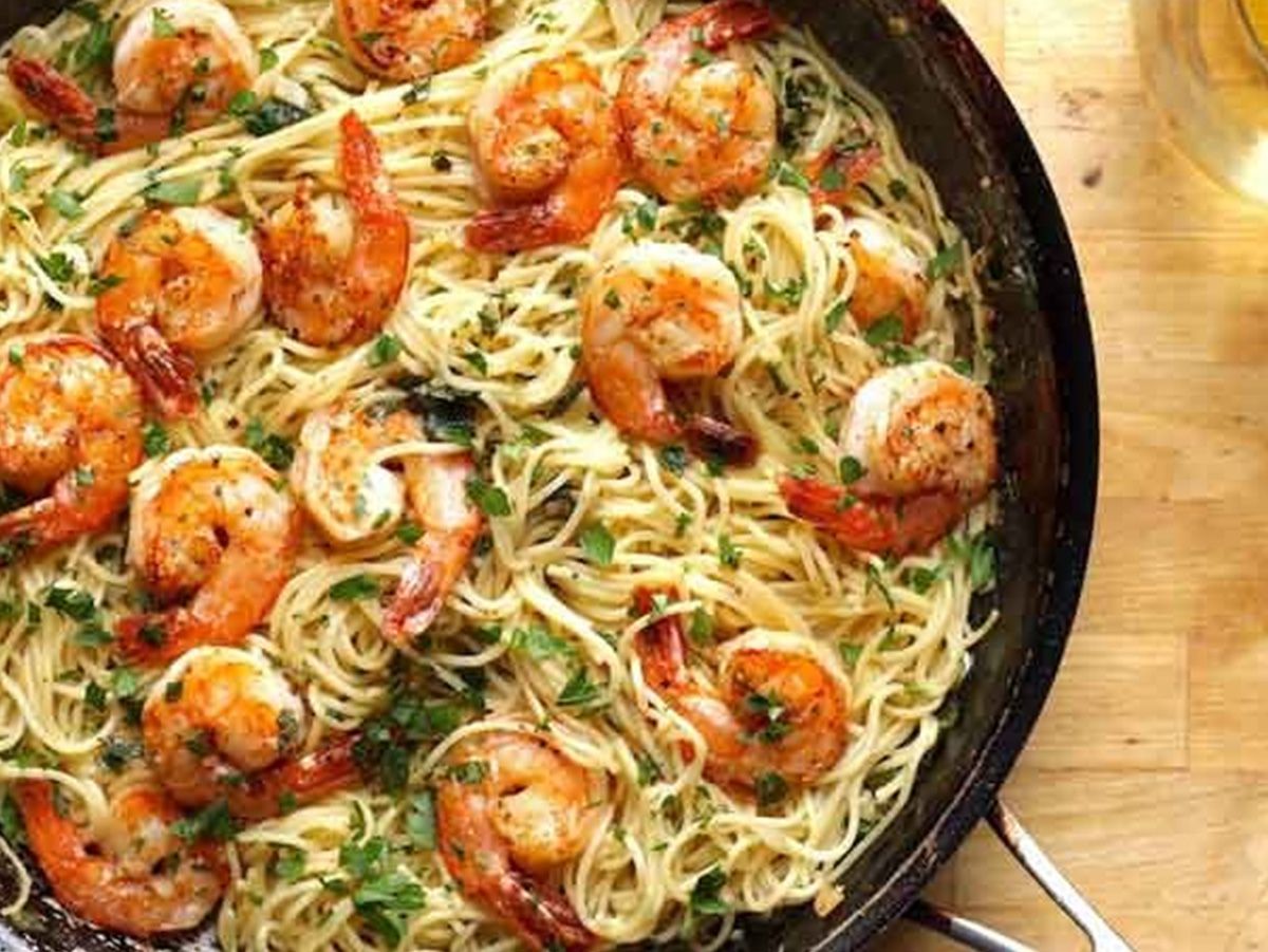 Shrimp pasta