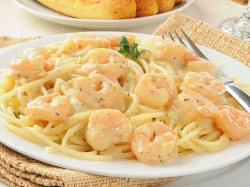 Small Pasta With Shrimp