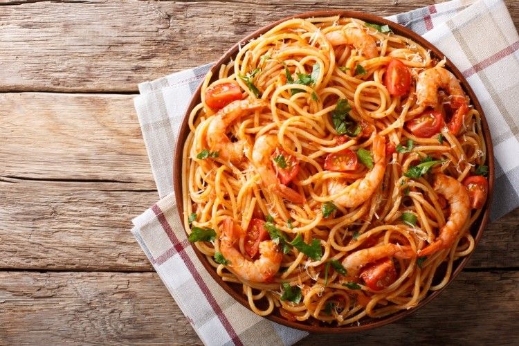 Red Shrimp Spaghetti Pasta
