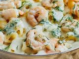 Shrimp White Sauce Pasta