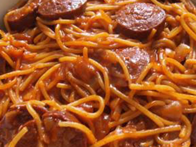 Oriental Sausage Pasta