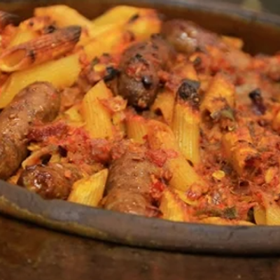 Oriental Sausage Pasta