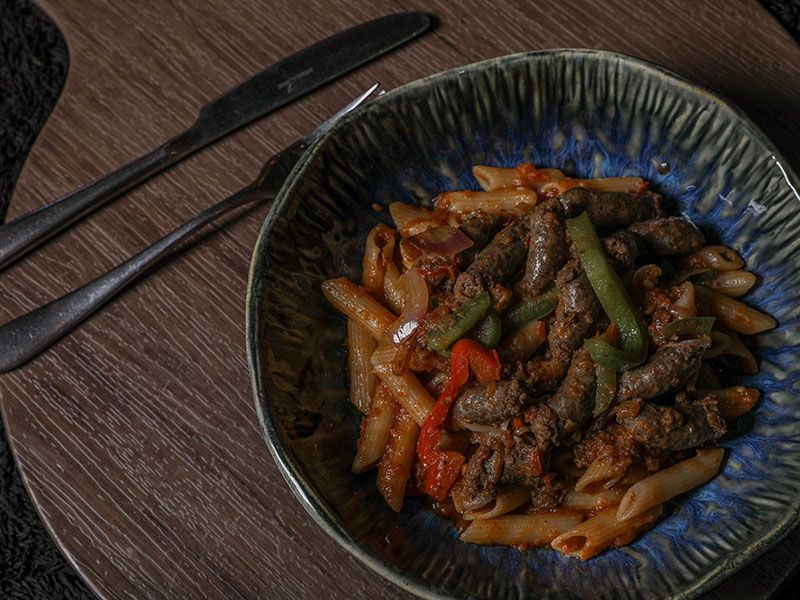 Oriental Sausage Pasta