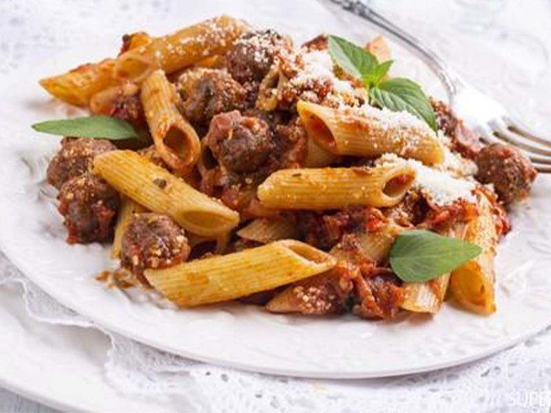 Oriental Sausage Pasta