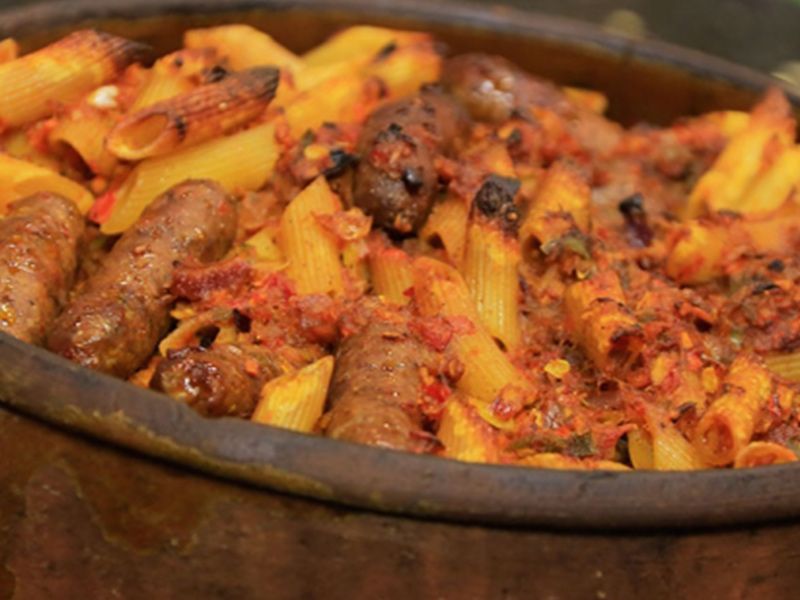 Pasta With Mutton Sausage