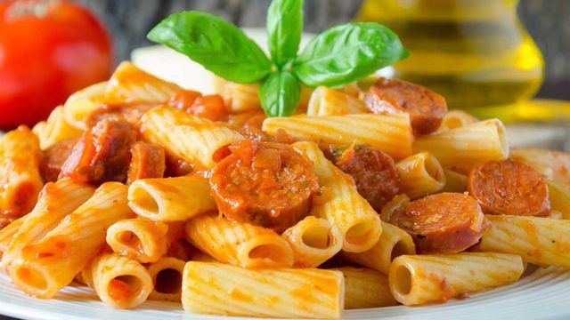Pasta With Oriental Sausage