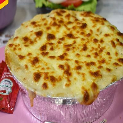 معكرونة سوبر سوبريم بالصلصة البيضاء
