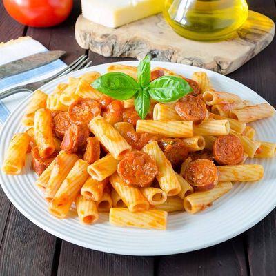 Hot Dog Pasta