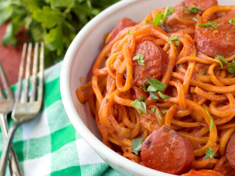 Hot Dog Pasta