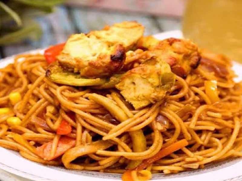 Pasta With Shish Tawook