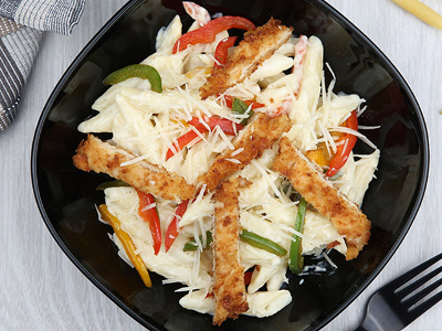 Crispy Chicken Pasta