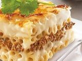 Oven Baked pasta with bechamel and minced