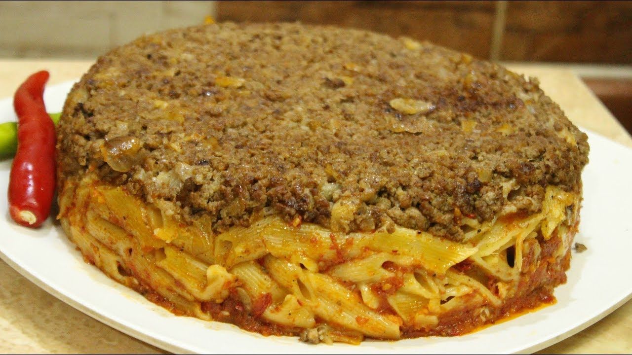 Oven Baked Pasta With Minced Meat